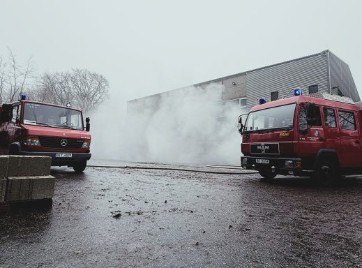 Feuerwehrübung Effektgestaltung