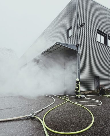 Feuerwehrübung Effektgestaltung